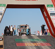 Dakar Classic starto arka, Karolis Rai&scaron;ys ir Christophe Marques