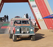 Dakar Classic starto arka, Karolis Rai&scaron;ys ir Christophe Marques