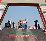 Dakar Classic starto arka, Karolis Rai&scaron;ys ir Christophe Marques