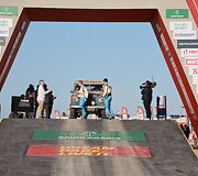 Dakar Classic starto arka, Karolis Rai&scaron;ys ir Christophe Marques
