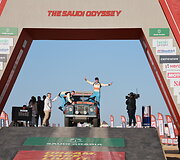 Dakar Classic starto arka, Karolis Rai&scaron;ys ir Christophe Marques
