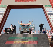 Dakar Classic starto arka, Karolis Rai&scaron;ys ir Christophe Marques
