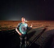 Dakaro maratono bivakas: Dovydas Karka, Saulius Klevinskas ir Gediminas &Scaron;atkus