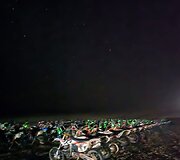 Dakaro maratono bivakas: Dovydas Karka, Saulius Klevinskas ir Gediminas &Scaron;atkus