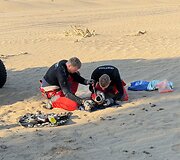 Ernestas Česokas ir Mindaugas Sidabras taiso motobagį GR10