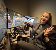 Įžymybės i&scaron;bandė virtualią &bdquo;Lithuanian Motorsport Park&ldquo; trasą