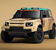 Pristatytas Roko Baciu&scaron;kos Dakaro automobilis &ndash; &bdquo;Defender Dakar D7X-R&ldquo;