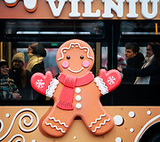 Kalėdinis autobusas Vilniuje