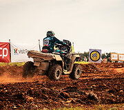 CFMoto Thunder RT fini&scaron;avo Portugalijos ralyje