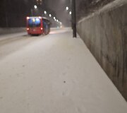 Apsnigtas Nemenčinės plentas