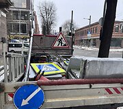 Keičiami ženklai Kęstučio g. 1 (Kas vyksta Kaune nuotr.)