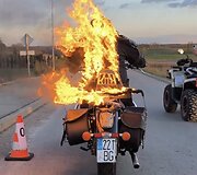 Rytis Rafaelis Mežonis užfiksavo ekstremalų rekordą, važiuodamas motociklu