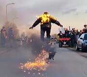 Rytis Rafaelis Mežonis užfiksavo ekstremalų rekordą, važiuodamas motociklu