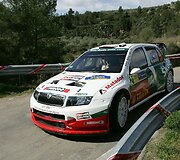 Škoda Fabia WRC 2006 m. Katalonijos ralyje (Gamintojo nuotr.)
