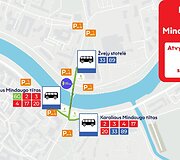 Mindaugo tiltas, vie&scaron;asis transportas 