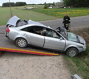 Skaitytojo reportažas: Kelmės rajone &bdquo;Audi&ldquo; rėžėsi į motociklininkus