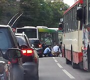Vilniaus Pylimo gatvėje partrenktas žmogus