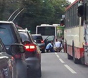Vilniaus Pylimo gatvėje partrenktas žmogus