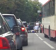 Vilniaus Pylimo gatvėje partrenktas žmogus