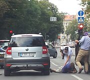 Vilniaus Pylimo gatvėje partrenktas žmogus