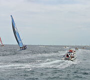 Rokas Milevičius ir &bdquo;Brunel&ldquo; komanda sėkmingai startavo regatoje aplink pasaulį &bdquo;Volvo Ocean Race&ldquo; 2014 m. spalio 11 d. 