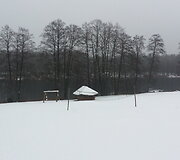 Sniego patalas Druskininkų apylinkėse