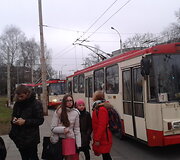 Sugedęs troleibusas sostinės T.Narbuto gatvėje