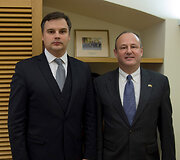 Kra&scaron;to apsaugos viceministras Marijus Velička susitiko su JAV Valstybės departamento sekretoriaus patarėju Europos ir Eurazijos klausimais pavaduotoju Ericu Rubinu  2014 m. gruodžio 11 d. 