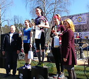 Juod&scaron;ilių duatlono startas ir nugalėtojų pakyla