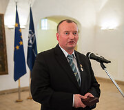Lietuvos Respublikos kra&scaron;to apsaugos departamento /Kra&scaron;to apsaugos ministerijos/ įsteigimo 25-ųjų metinių minėjimas KAM
