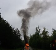 Vilniuje sudegė &bdquo;Ford Transit&ldquo; 2015 m. gegužės 27 d. 