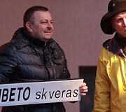 Vilniaus merui V.Navickui įteikta lenta