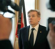 Lietuvos delegacija pagerbė L.Kaczynskio atminimą