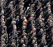 Gedulinga atsisveikinimo ceremonija Pilsudskio aik&scaron;tėje