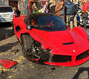 &bdquo;Ferrari LaFerrari&ldquo; avarija Budape&scaron;te (2015)