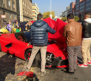 &bdquo;Ferrari LaFerrari&ldquo; avarija Budape&scaron;te (2015)
