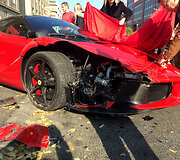 &bdquo;Ferrari LaFerrari&ldquo; avarija Budape&scaron;te (2015)