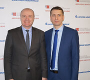 AB Lietuvos geležinkeliai Plėtros departamento direktorius dr. Virgilijus Jastremskas ir klubo koordinatorius Giedrius Garbinčius