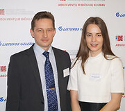 VGTU Transporto inžinerijos fakulteto prodekanas prof. Edgar Sokolovskij, Emilija Jakutytė