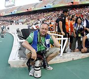 Žinomas sporto fotografas Alfredas Pliadis Barselonoje