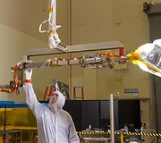 Bennu asteroido uolienų pavyzdžius paims &scaron;i Lokheed Martin ranka