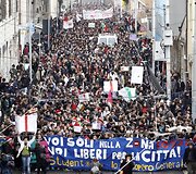 Studentų protestas Romoje