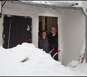 Užsnigta Danijos Bornholmo sala 