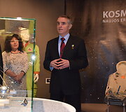 Etnokosmologijos muziejuje lankėsi Ukrainos kosmonautas Leonidas Kadeniukas