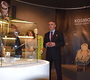 Etnokosmologijos muziejuje lankėsi Ukrainos kosmonautas Leonidas Kadeniukas