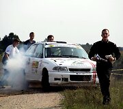 Manto Kutkos ir Mindaugo Vijeikio virtimas Elektrėnuose, Lietuvos Automobilių Ralio Sprinto čempionato etape