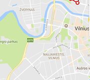 Kelionė i&scaron; Pilaitės Karaliaučiaus gatvės Vilniuje iki Europos aik&scaron;tės