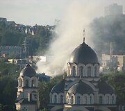 Gaisras Žvėryne: už cerkvės degė medinis namas