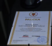Padėka ralio rėmėjui