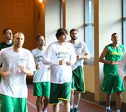Lietuvos rinktinė treniruojasi Hjustone 